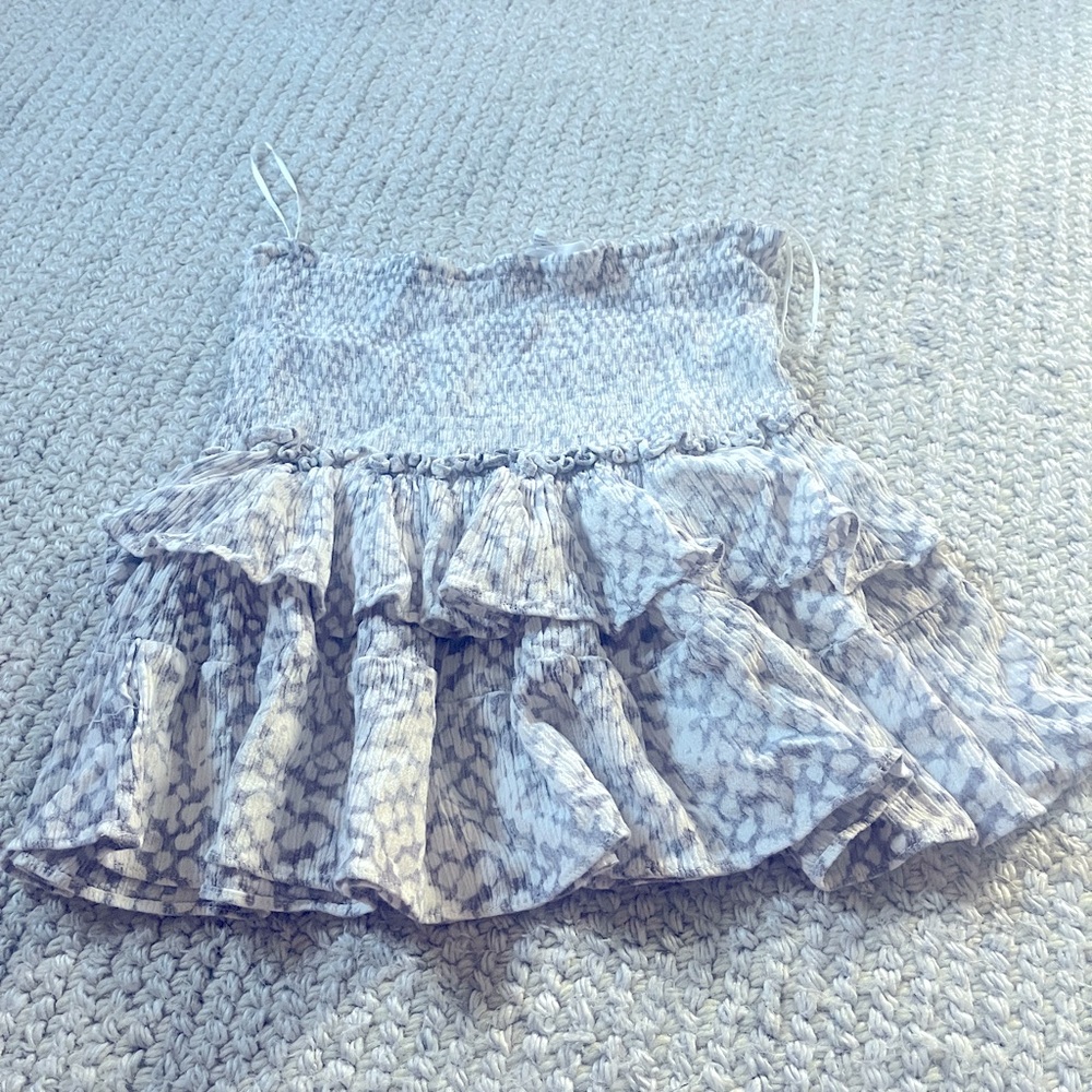 reptile print miniskirt!